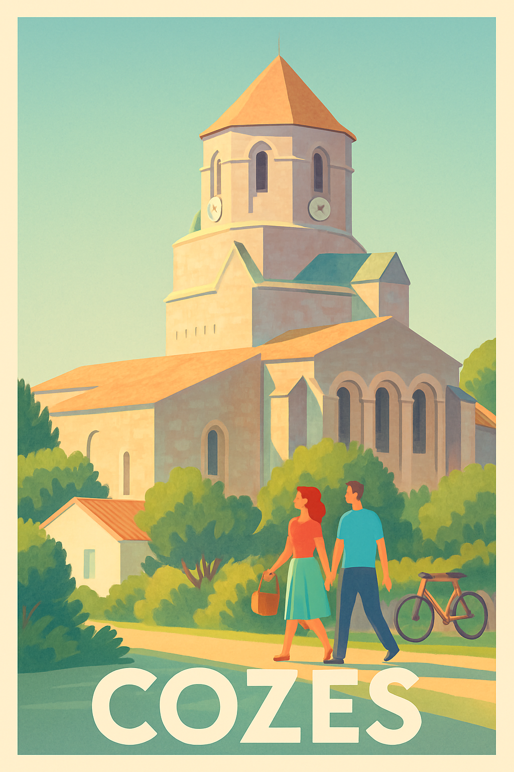 Affiche de Cozes - Douceur et charme charentais