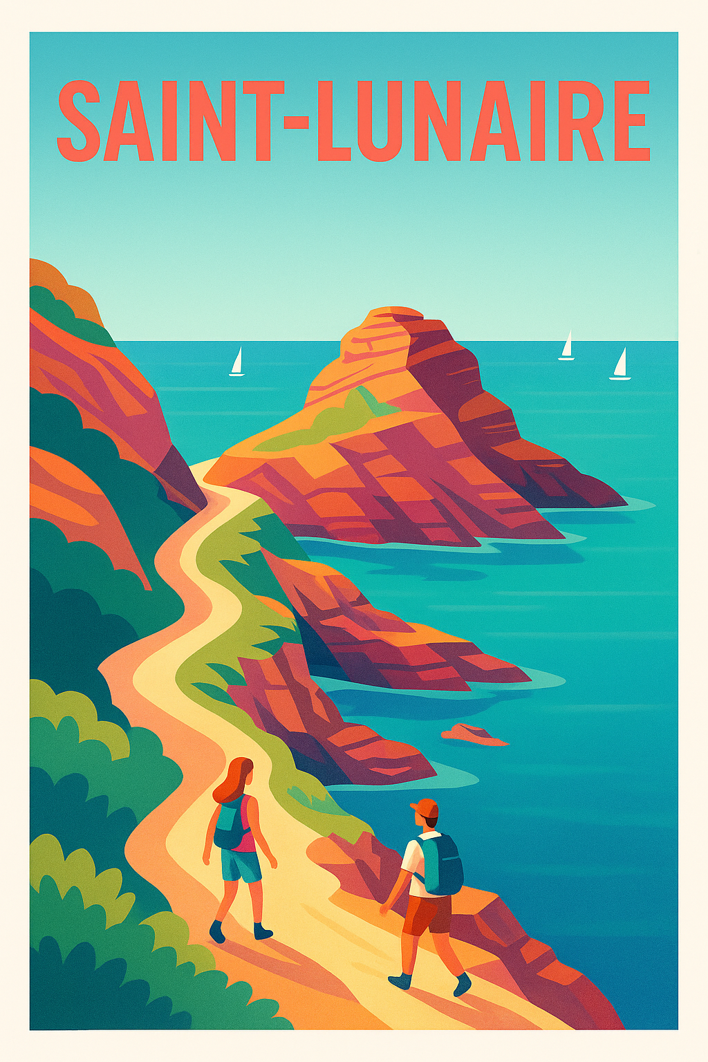 Affiche de Saint-Lunaire - Escapade entre mer et falaises