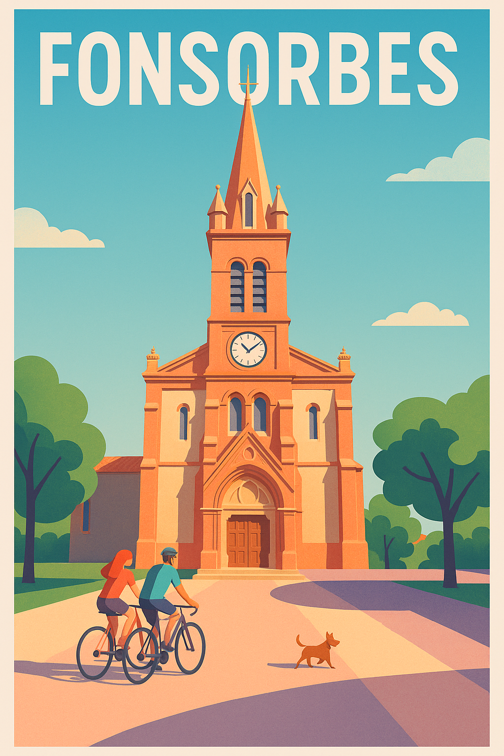 Affiche de Fonsorbes - L'élégance tranquille au cœur de la ville