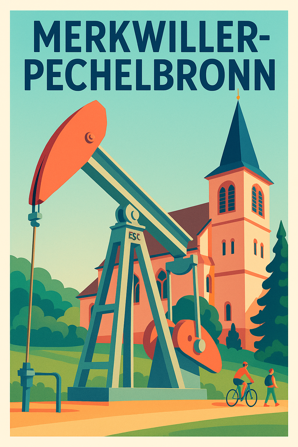 Affiche de Merkwiller-Pechelbronn - Patrimoine industriel et nature en harmonie