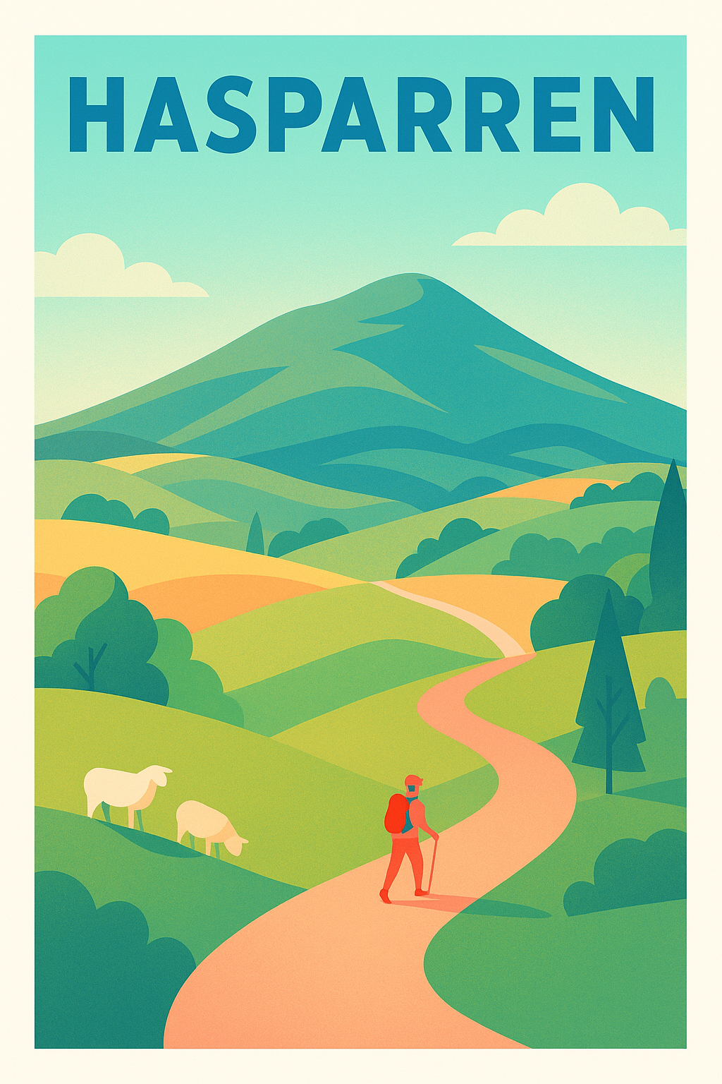 Affiche de Hasparren - Escapade nature au cœur du Pays Basque