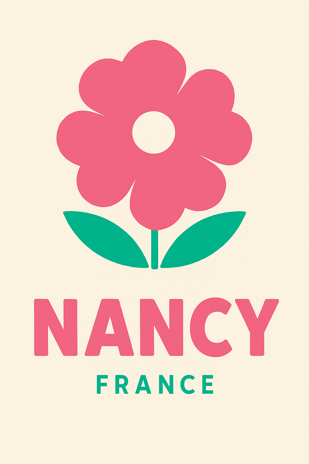 Affiche de Nancy - Douceur florale et simplicité