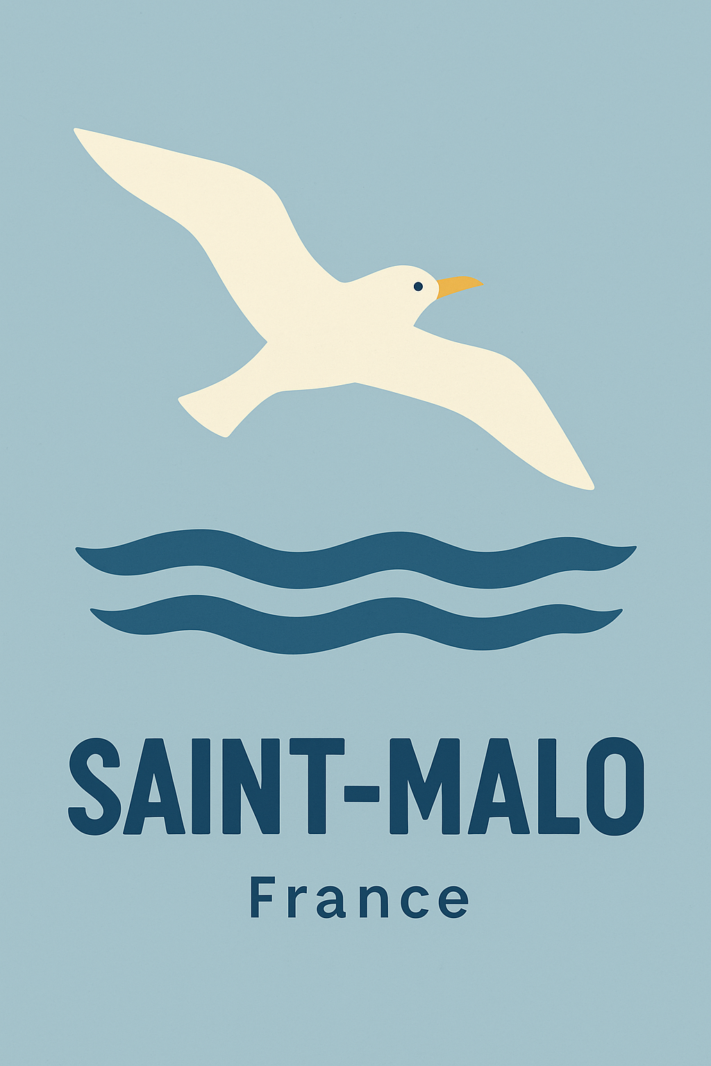 Affiche de Saint-Malo - L'envolée maritime bretonne