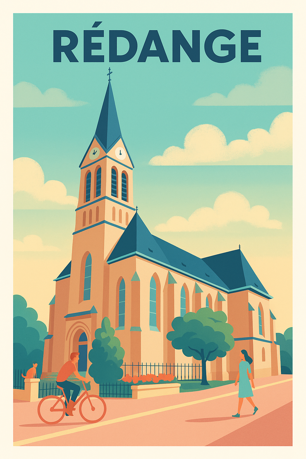 Affiche de Rédange - Charme paisible et patrimoine local