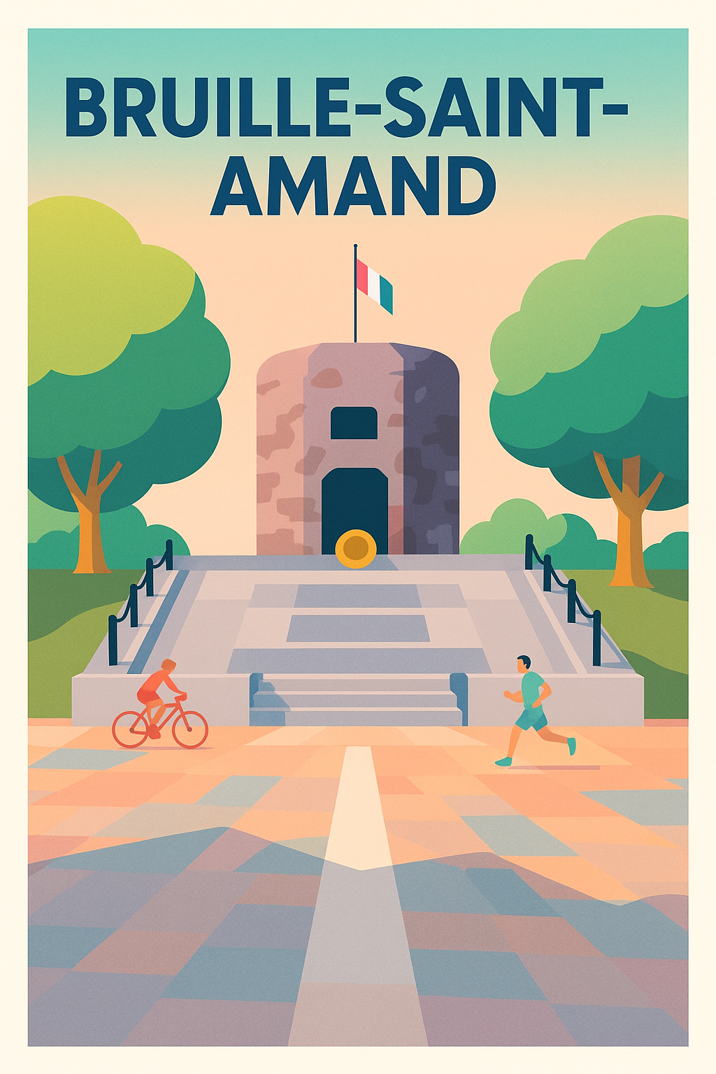Affiche de Bruille-Saint-Amand - Harmonie entre nature et patrimoine
