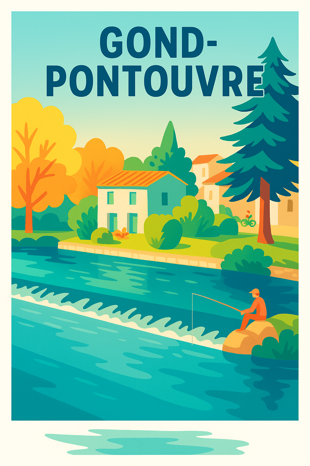 Affiche de Gond-Pontouvre - Sérénité au fil de l'eau