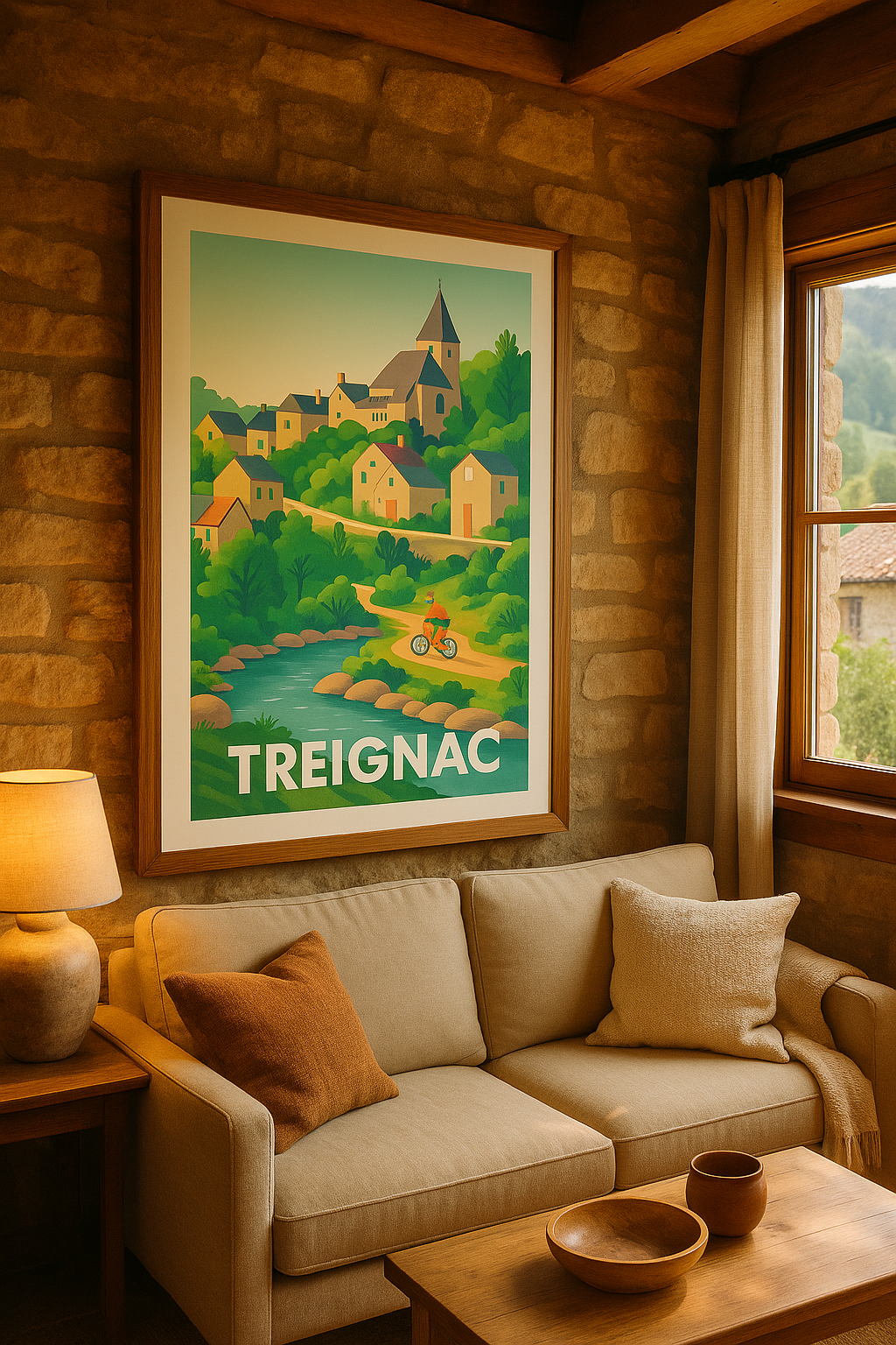 Mise en situation Affiche de Treignac - Charme bucolique et douceur de vie