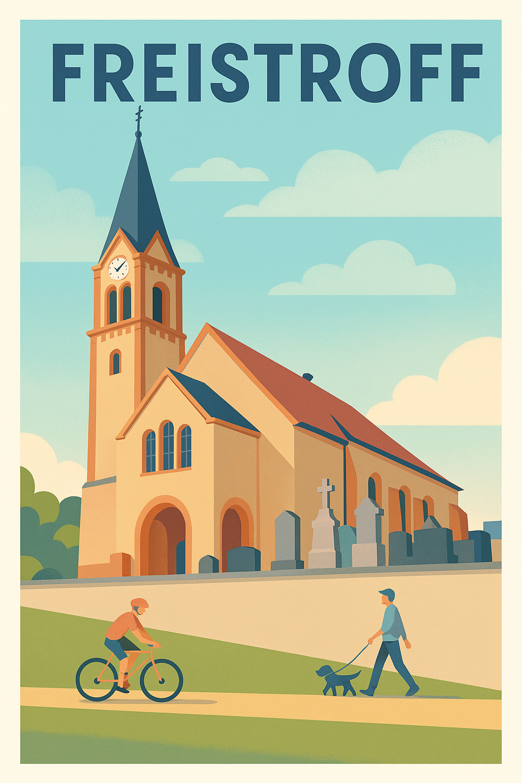 Affiche de Freistroff - Douceur de vie et patrimoine local