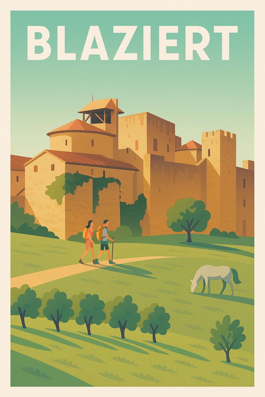 Affiche Blaziert — Charme médiéval et nature apaisante · poster d'art de Blaziert