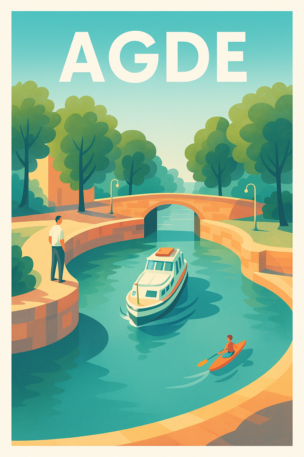 Affiche de Agde - Évasion au fil de l'eau