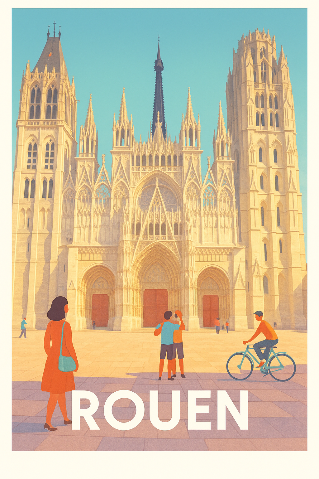 Affiche Rouen - Splendeur gothique au cœur de la ville