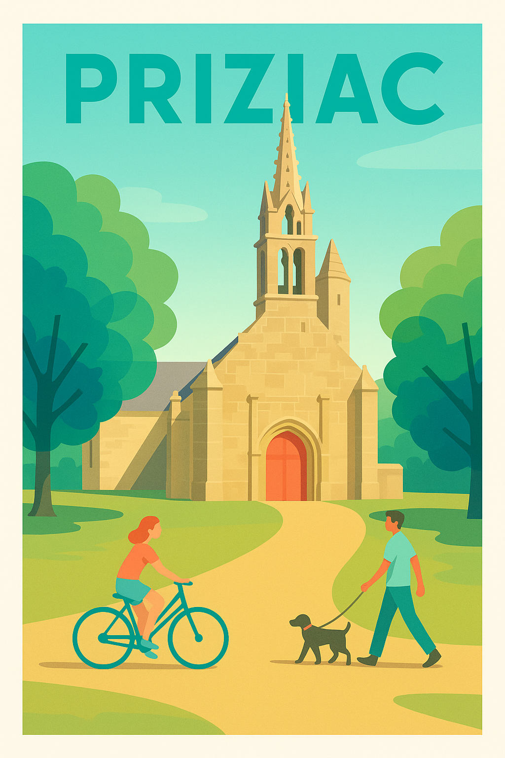 Affiche de Priziac - Charme paisible et patrimoine historique