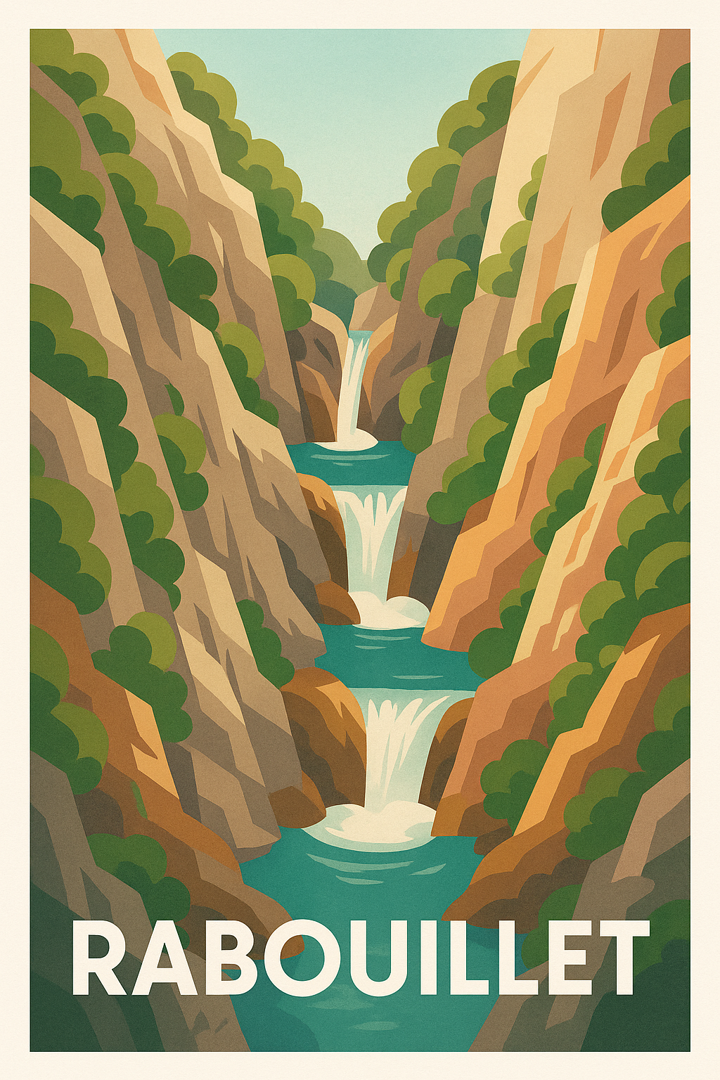 Affiche de Rabouillet - Échappée fraîche au cœur des cascades