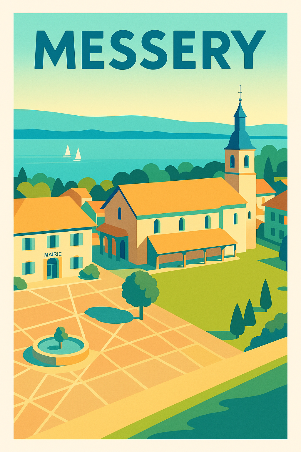 Affiche de Messery - Charme paisible au bord du lac