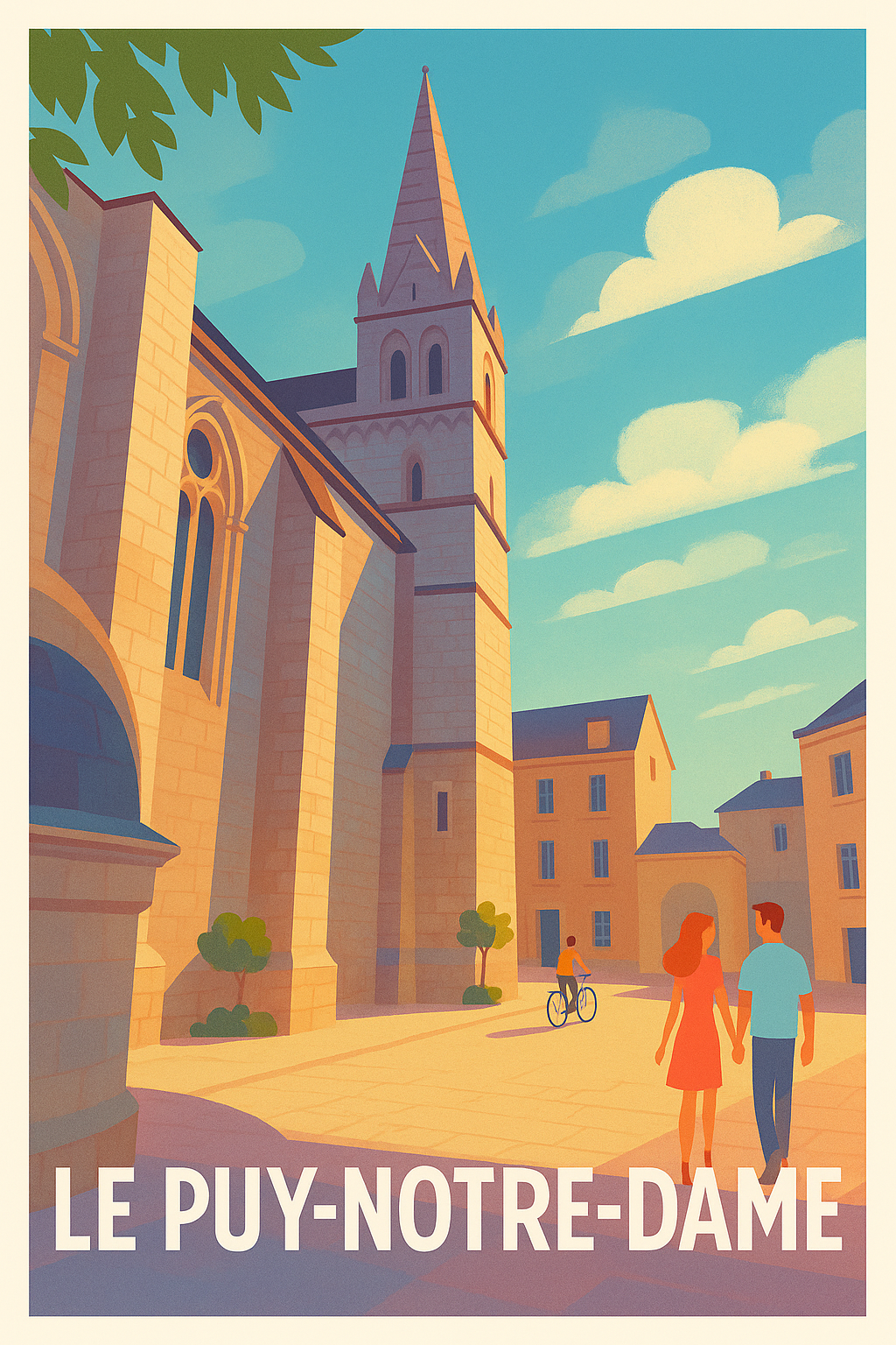 Affiche de Le Puy-Notre-Dame - Charme et lumière d'une cité historique