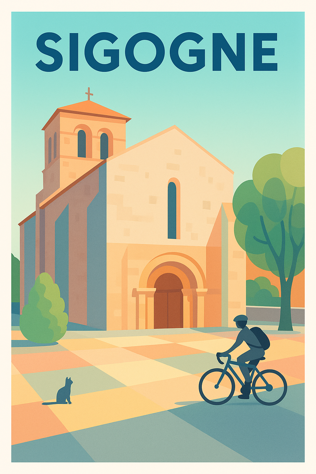 Affiche de Sigogne - Charme paisible au cœur du village
