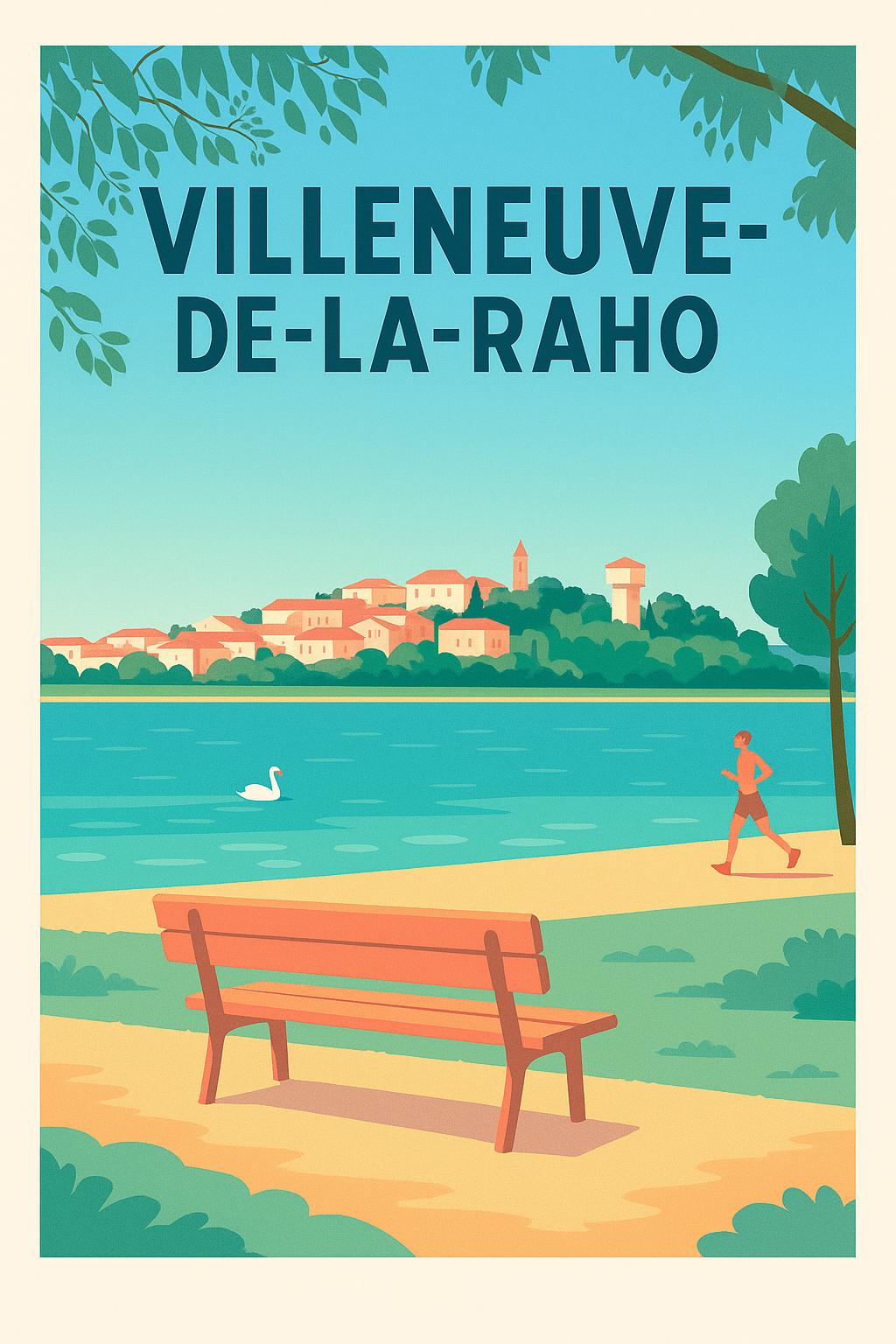 Affiche de Villeneuve-de-la-Raho - Tranquillité au bord de l'eau