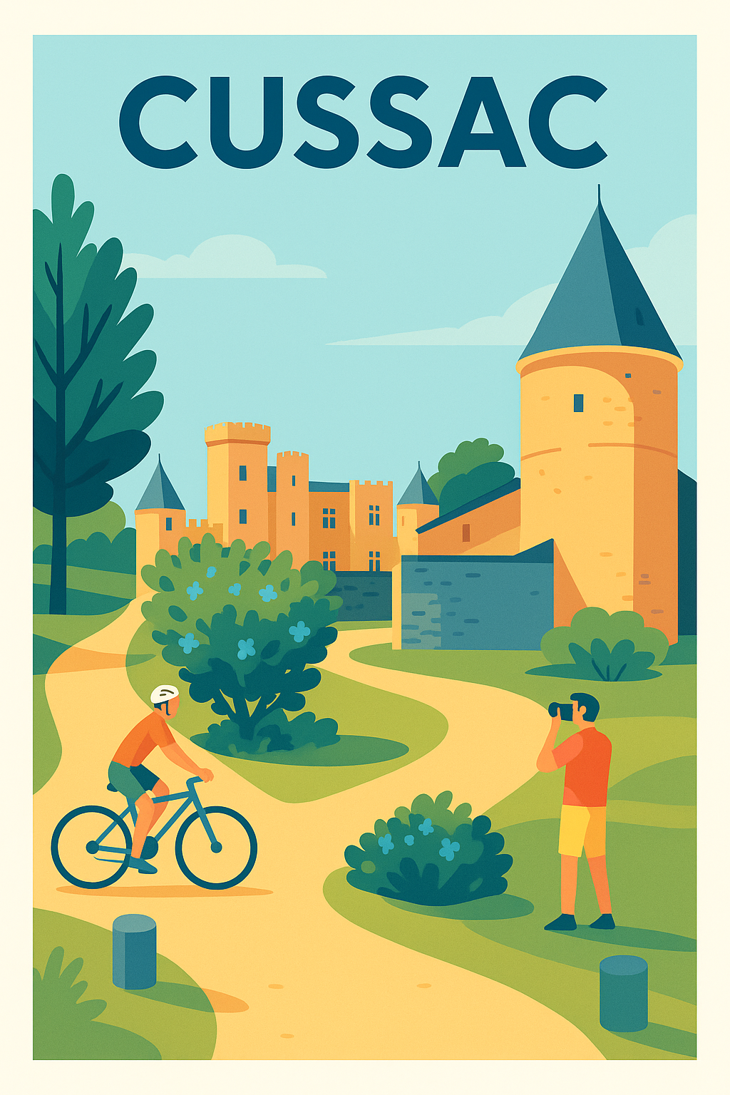Affiche de Cussac - Découvrez le charme historique au fil des chemins