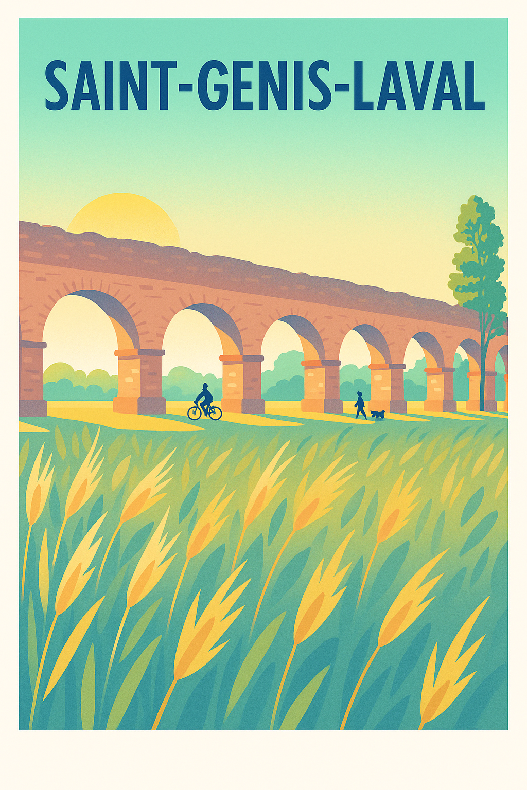 Affiche de Saint-Genis-Laval - Évasion bucolique au pont romain