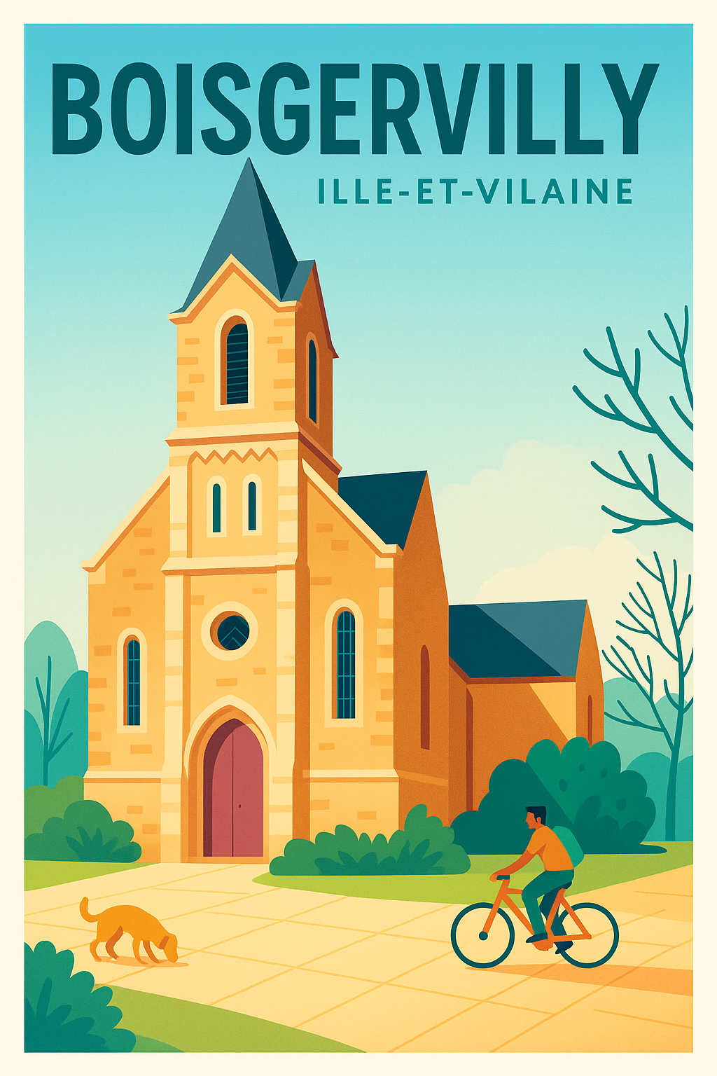Affiche de Boisgervilly - Charme et Sérénité en Ille-et-Vilaine
