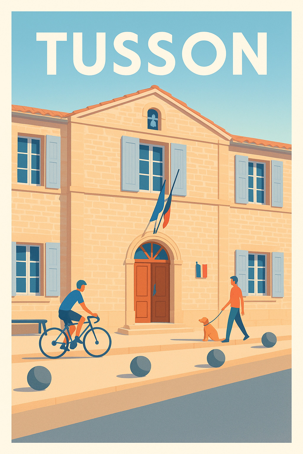 Affiche de Tusson - Charme paisible et authenticité