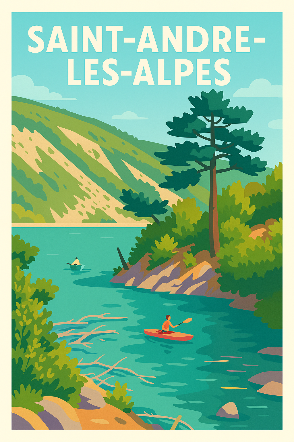Affiche de Saint-André-les-Alpes - Évasion et nature préservée