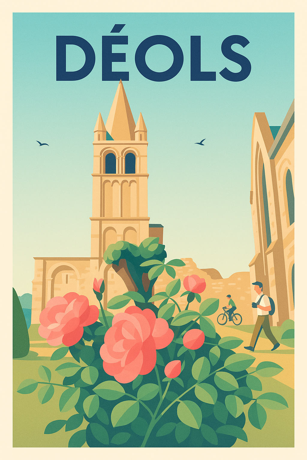 Affiche de Déols - Charme et histoire au cœur du patrimoine