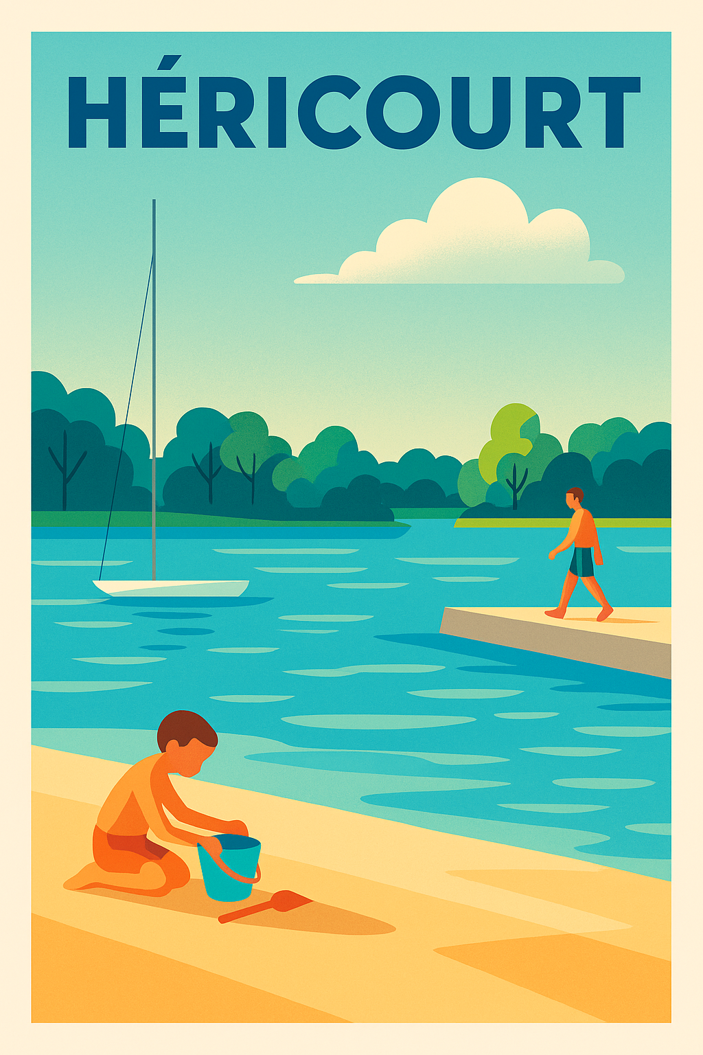 Affiche de Héricourt - Sérénité au bord de l'eau