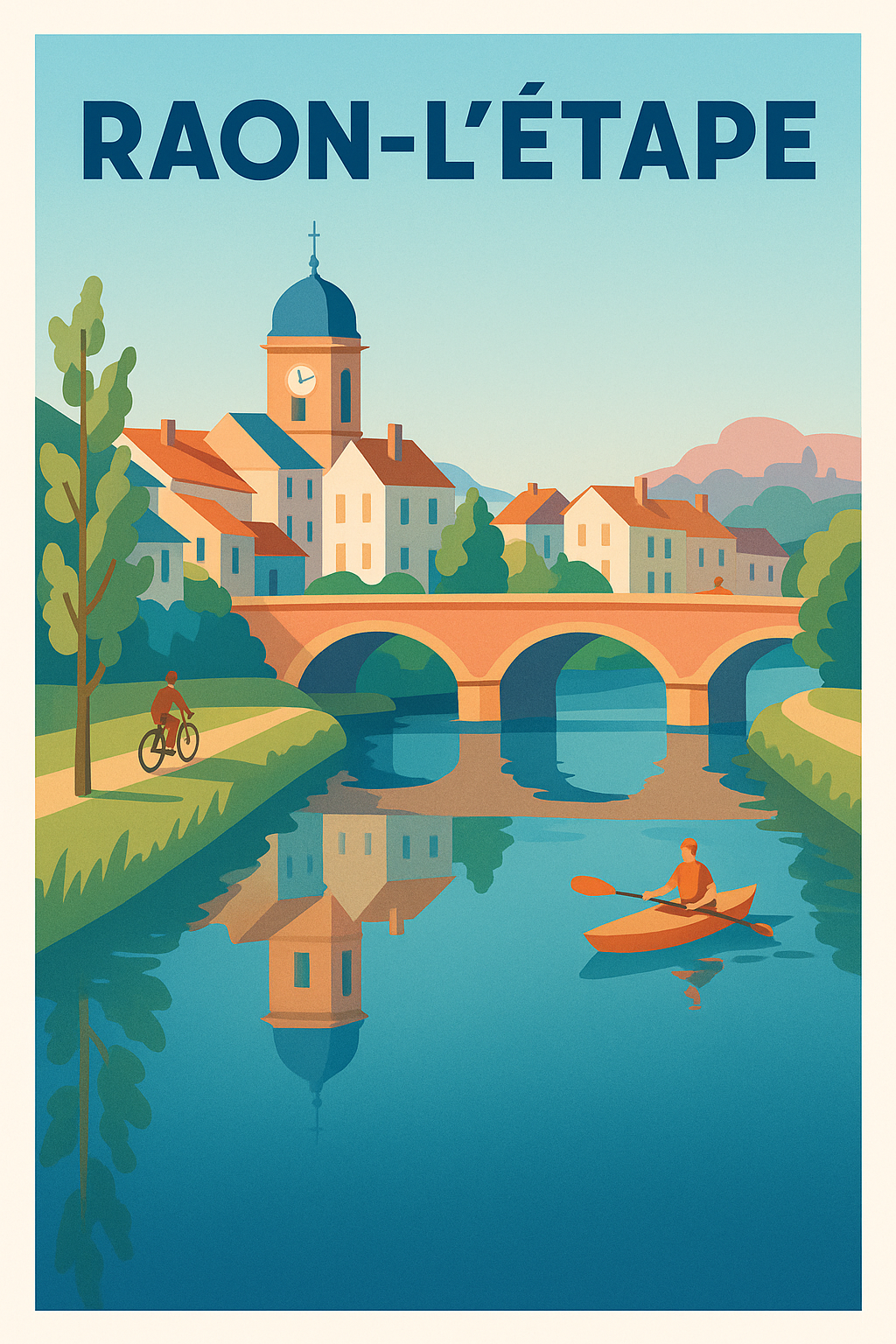 Affiche de Raon-l'Étape - Charme paisible au fil de l'eau