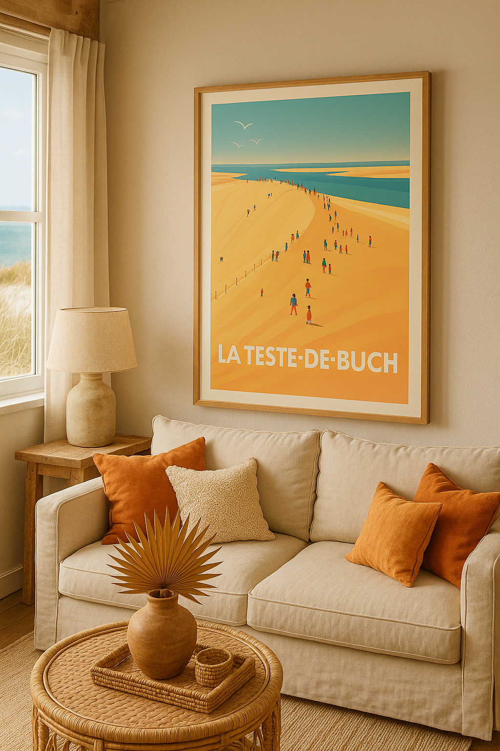 Mise en situation Affiche La Teste-de-Buch - L'envol sur les dunes dorées