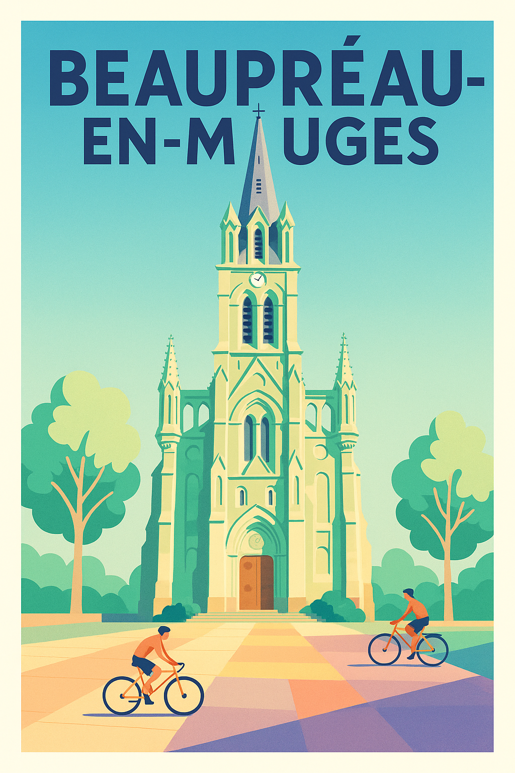 Affiche de Beaupréau-en-Mauges - Charme et Sérénité au Coeur du Patrimoine