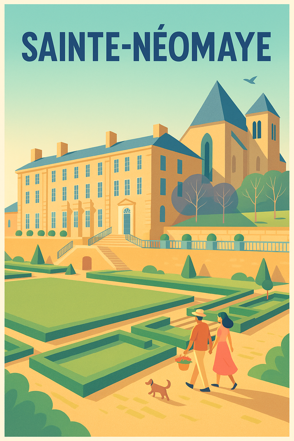 Affiche de Sainte-Néomaye - Promenade au cœur du patrimoine