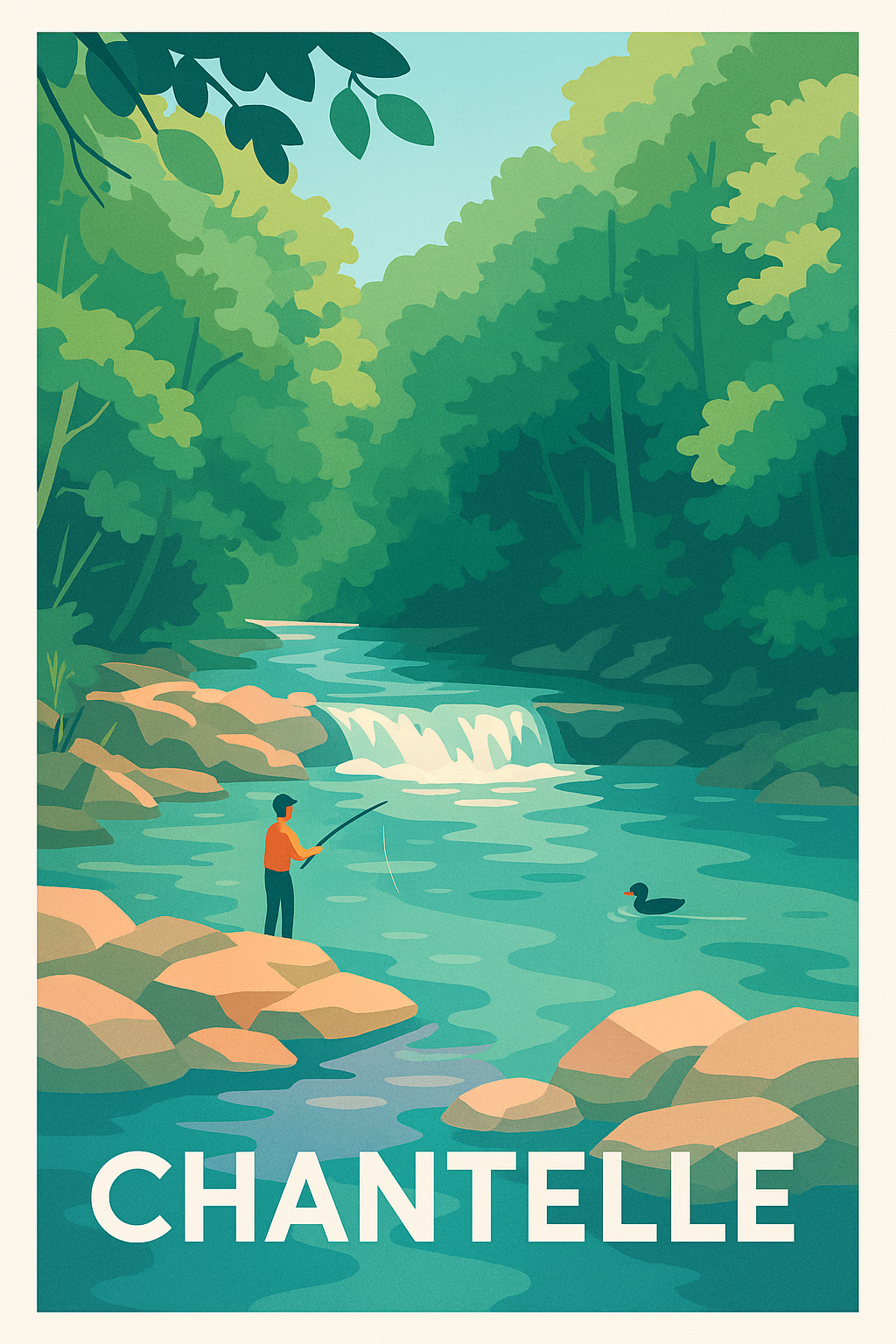 Affiche de Chantelle - Évasion nature au fil de l'eau