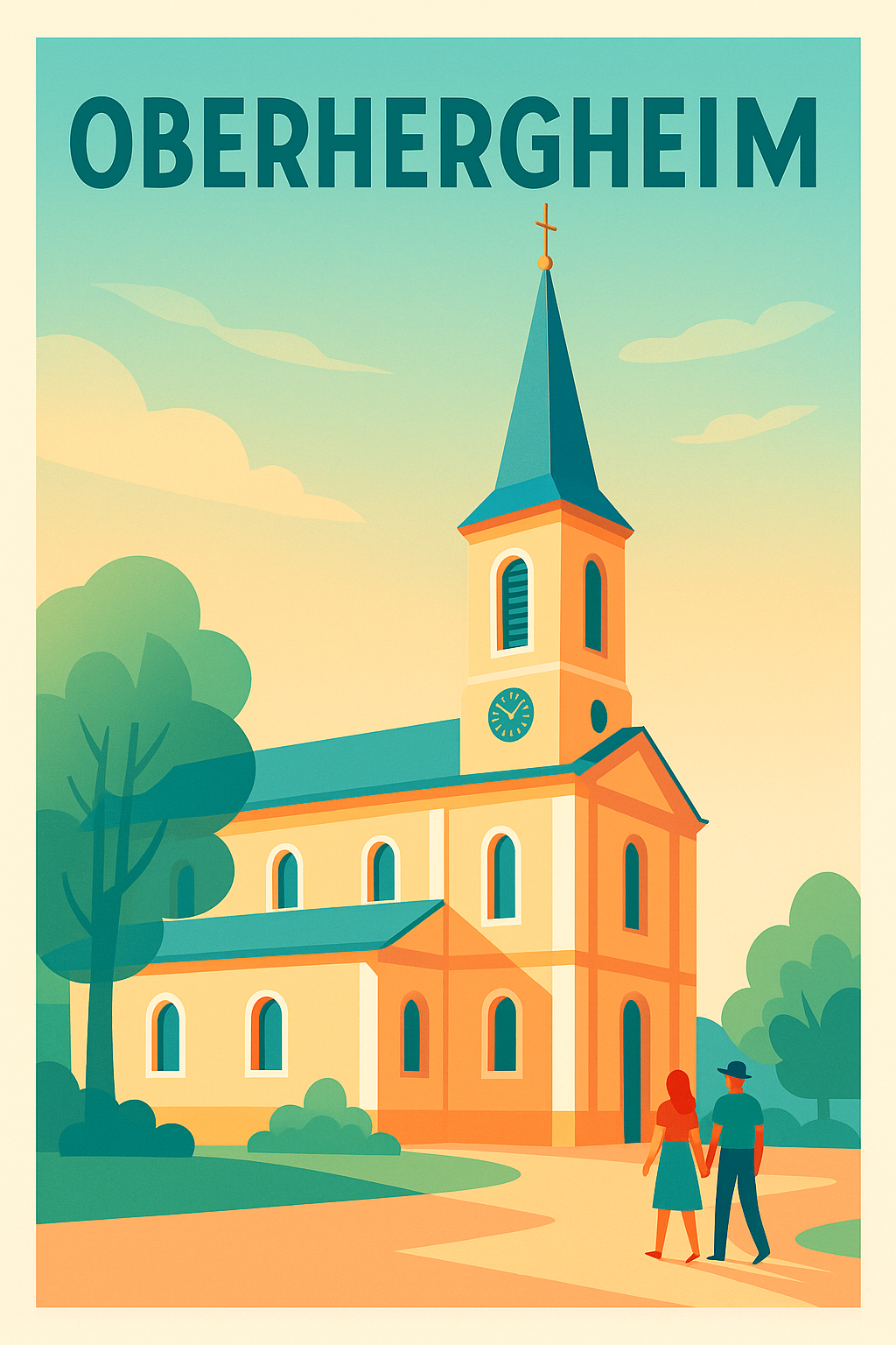Affiche de Oberhergheim - Charme et sérénité au cœur de l'Alsace