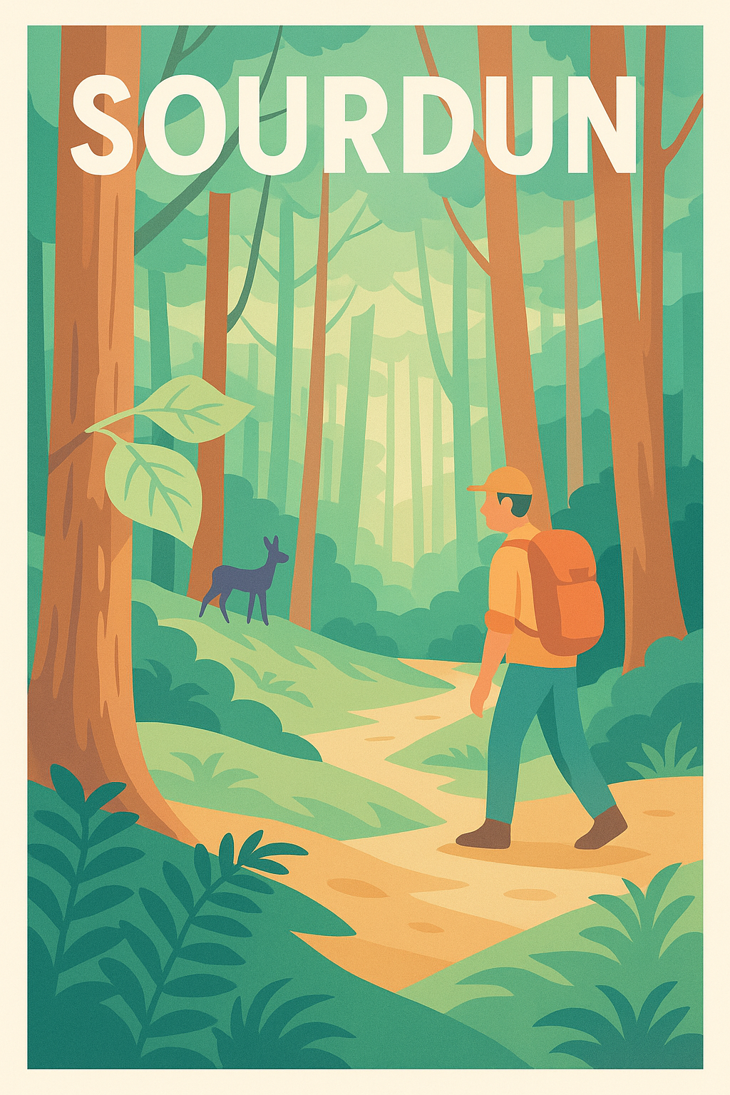 Affiche de Sourdun - L'appel de la nature en pleine forêt