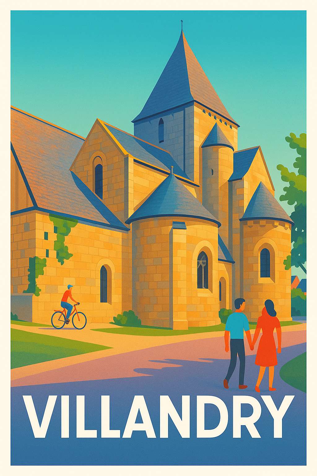 Affiche Villandry — Charme historique au cœur de la douceur ligérienne · poster d'art de Villandry