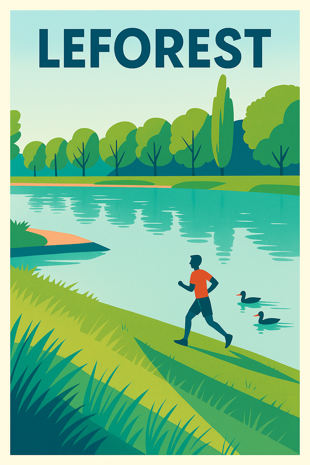 Affiche de Leforest - Évasion Nature et Vitalité