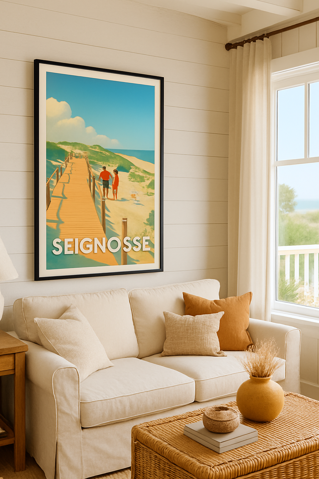 Mise en situation Affiche de Seignosse - Promenade en bord de mer