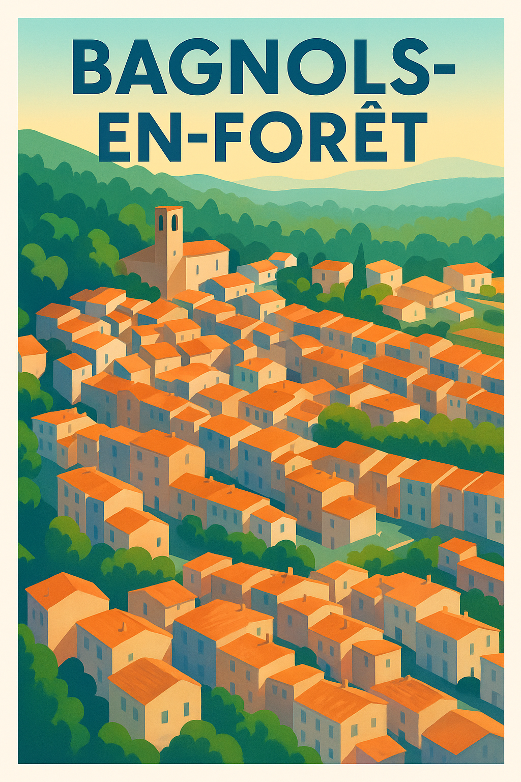 Affiche de Bagnols-en-Forêt - Village provençal au cœur de la nature
