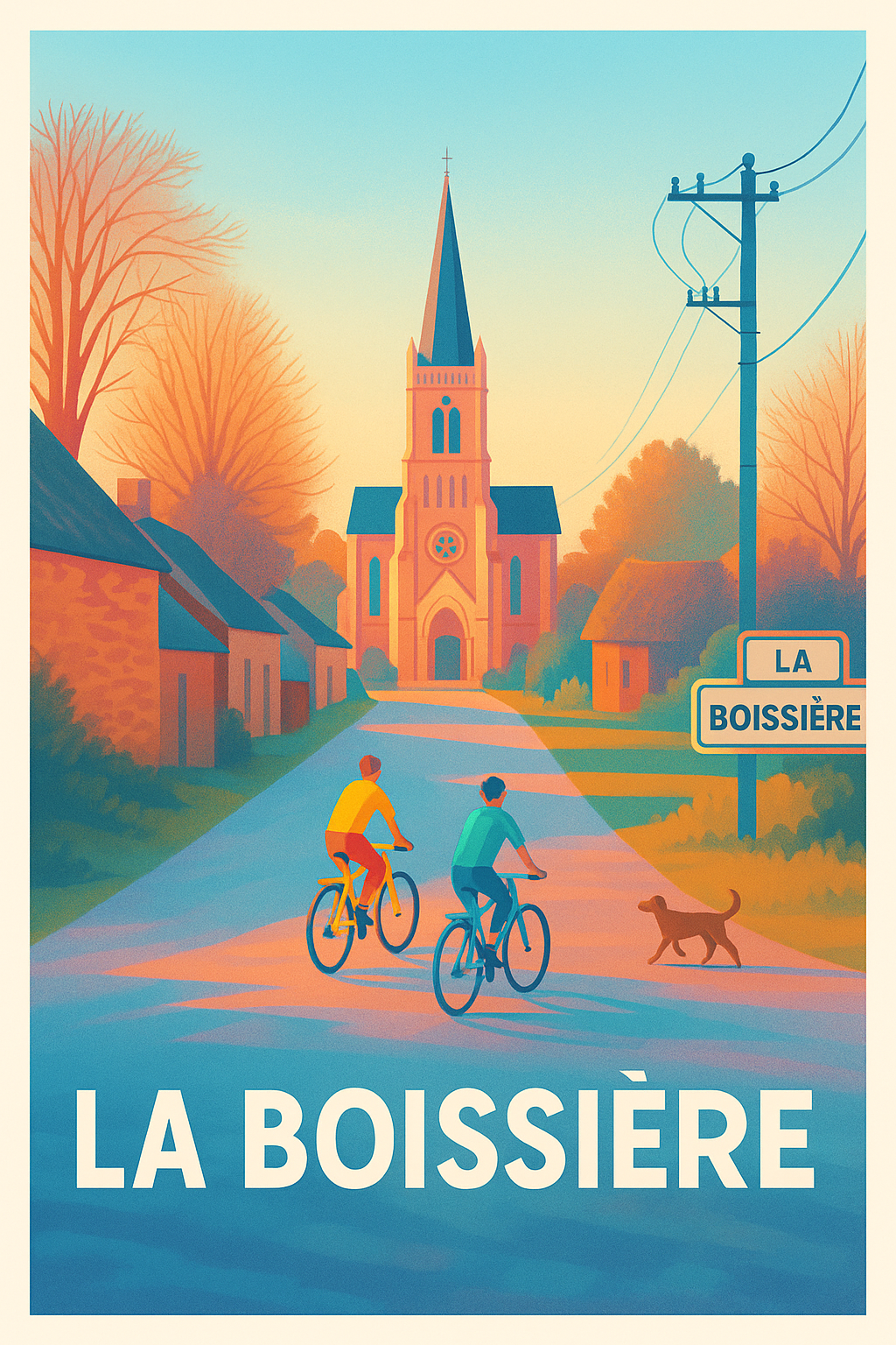 Affiche La Boissière — Charme bucolique et douceur de vivre · poster d'art de La Boissière
