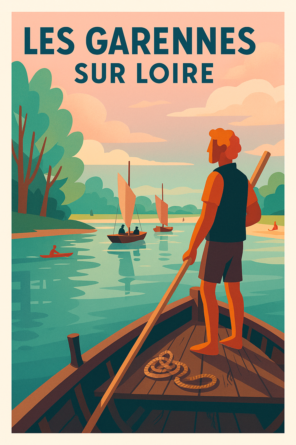 Affiche de Les Garennes sur Loire - Évasion douce au fil de l'eau