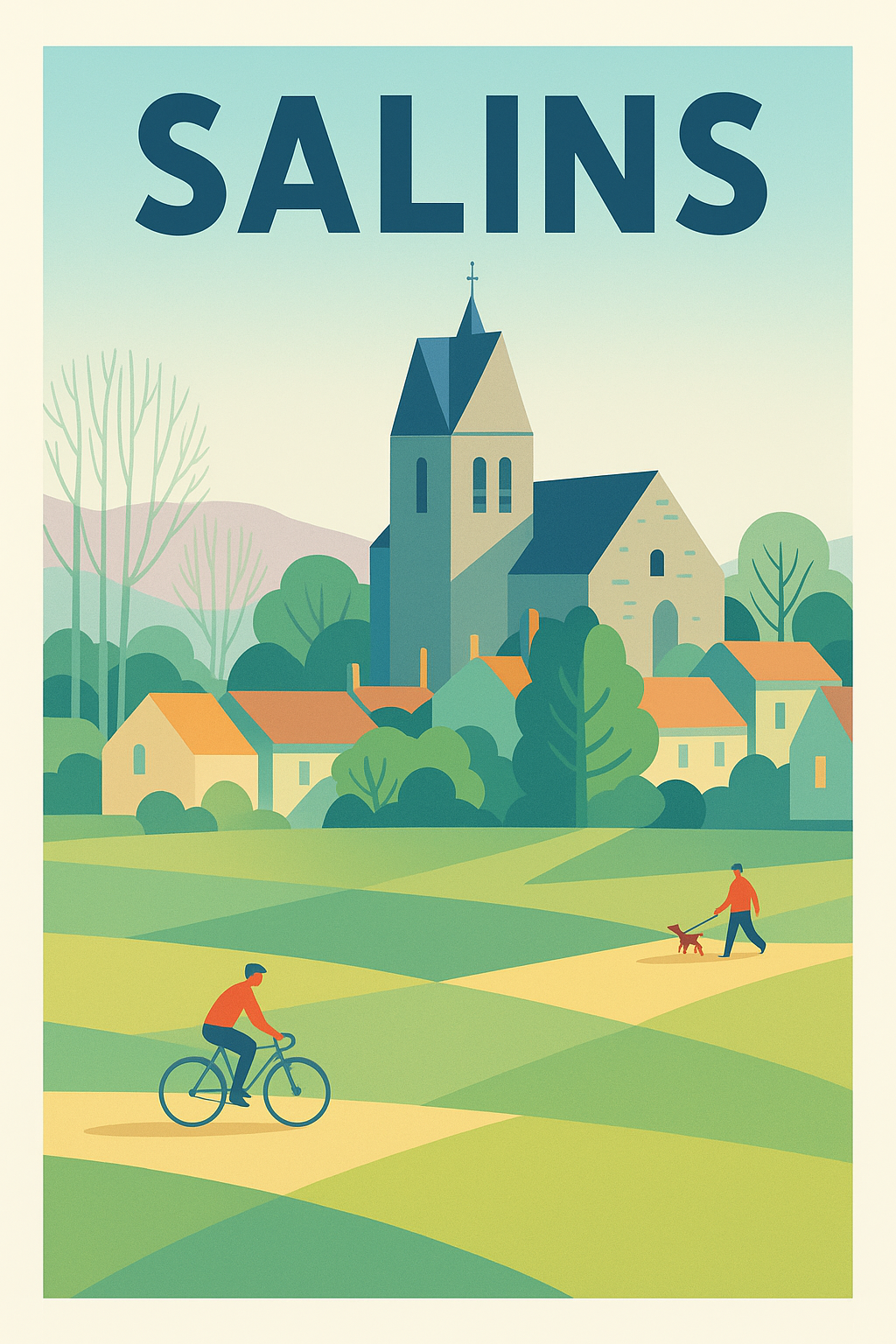 Affiche de Salins - Charme bucolique au cœur de la nature