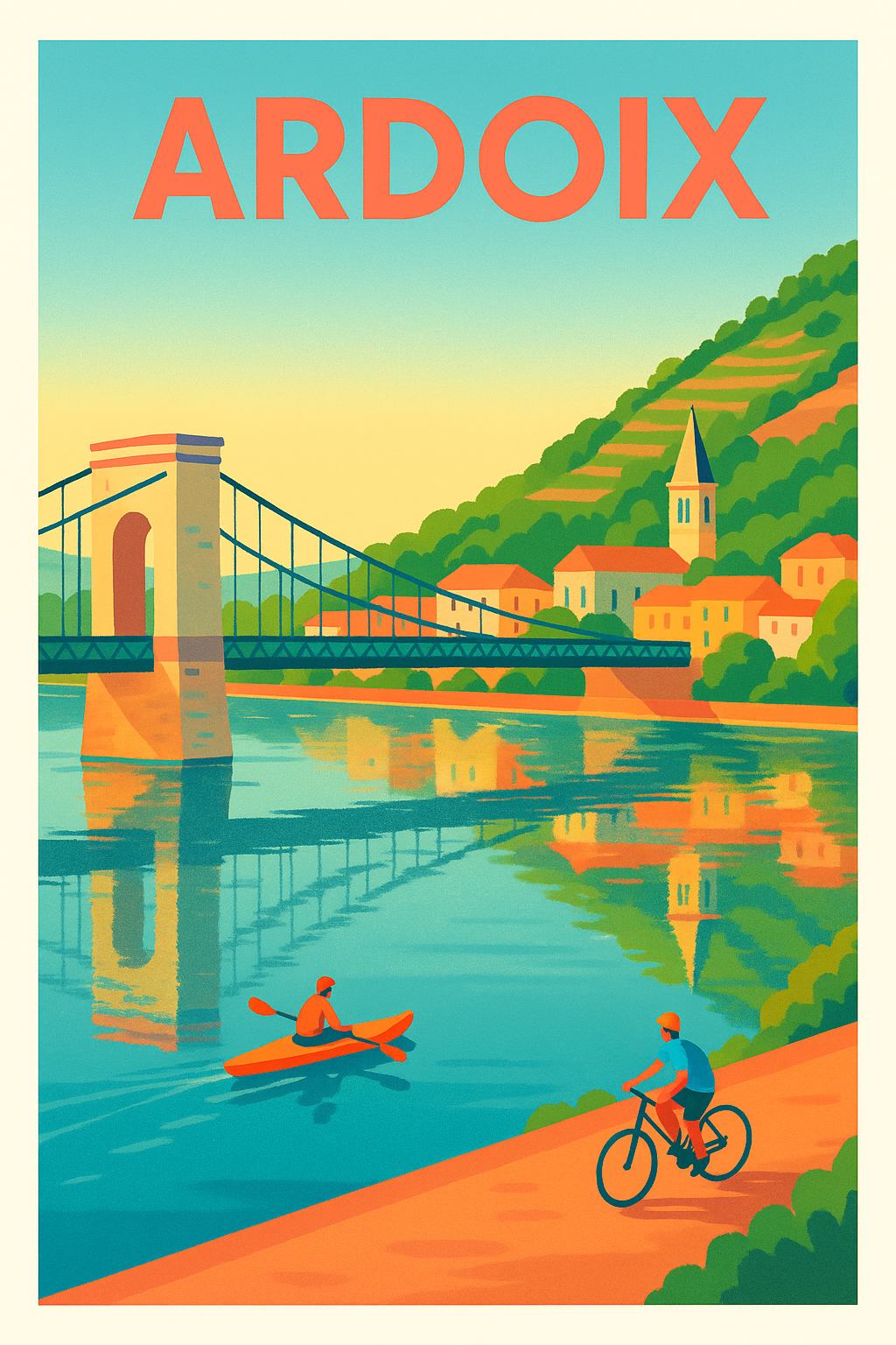 Affiche de Ardoix - Évasion sportive au fil de l'eau