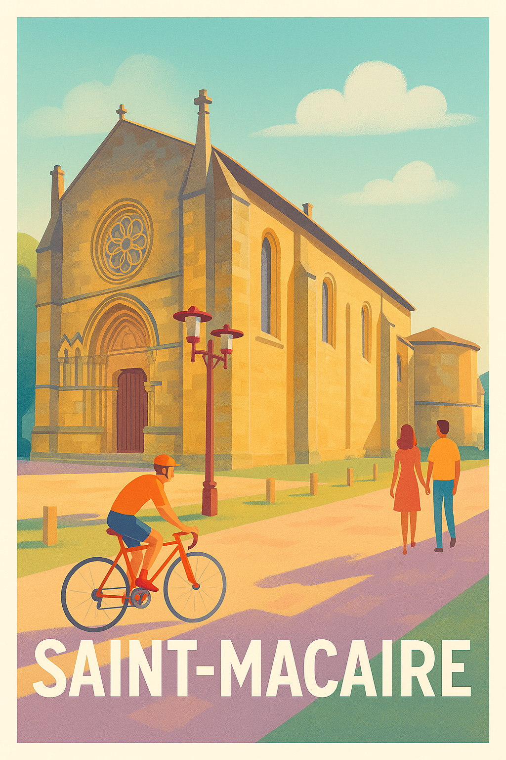 Affiche de Saint-Macaire - Charme et sérénité au cœur de la Gironde