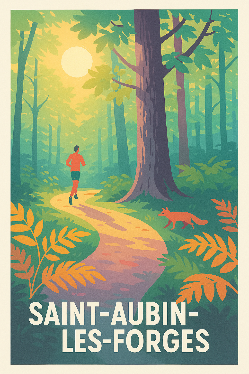 Affiche de Saint-Aubin-les-Forges - Échappée nature au cœur de la forêt