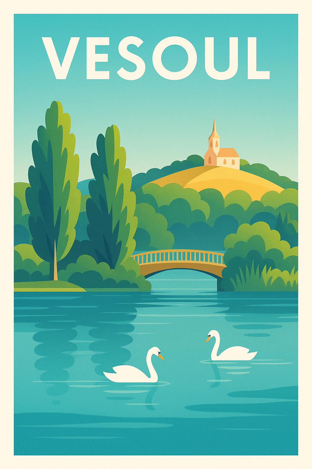 Affiche de Vesoul - Sérénité au fil de l'eau