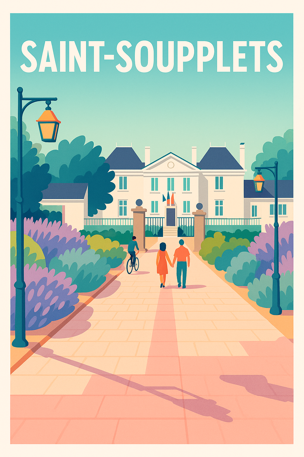 Affiche de Saint-Soupplets - Une promenade paisible au cœur de la ville