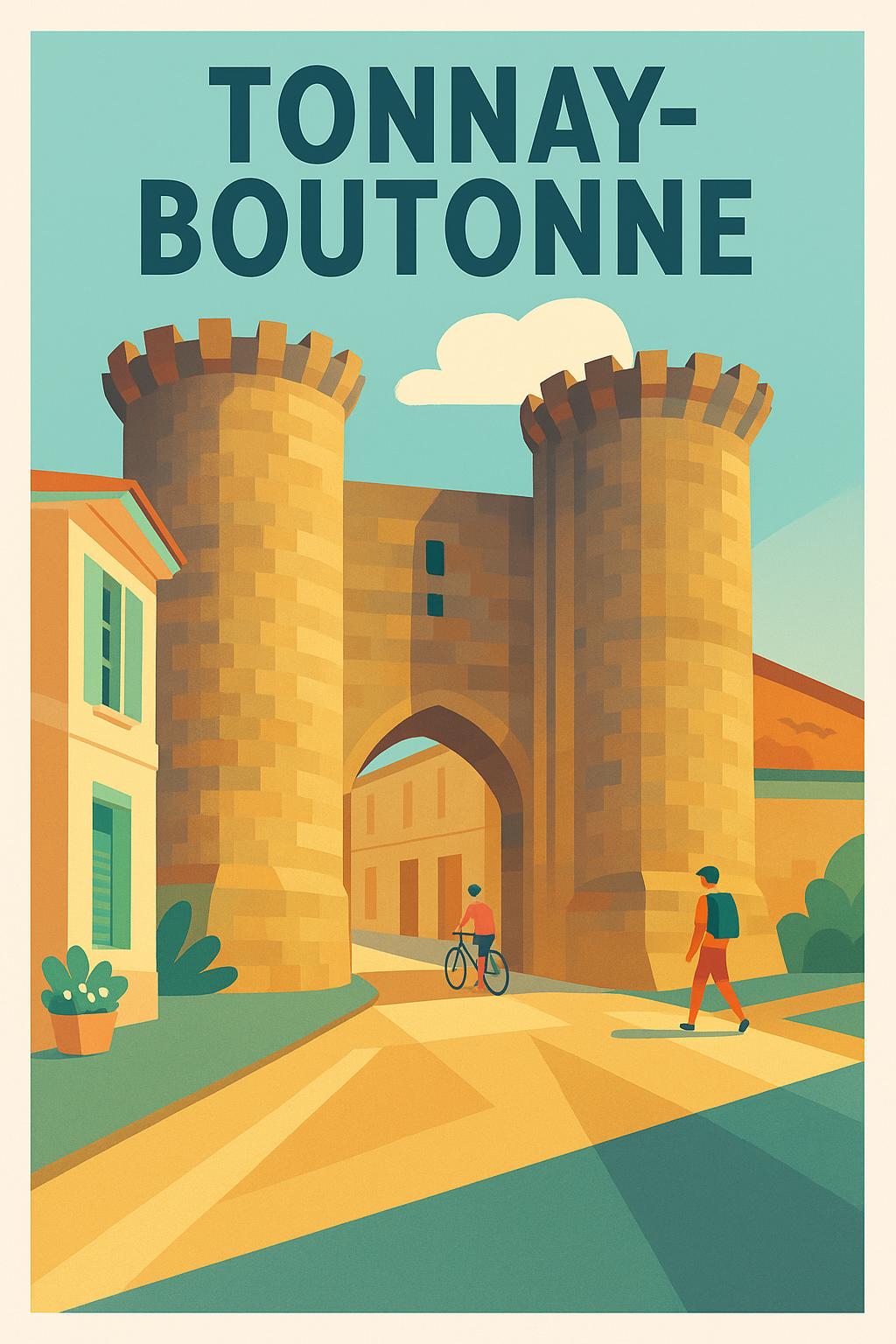 Affiche de Tonnay-Boutonne - Le charme historique en poster
