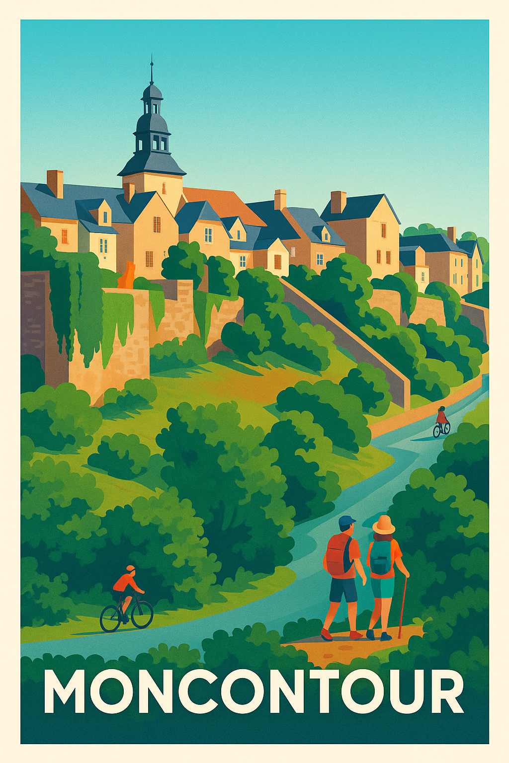 Affiche Moncontour — Escapade bucolique au cœur de la nature · poster d'art de Moncontour
