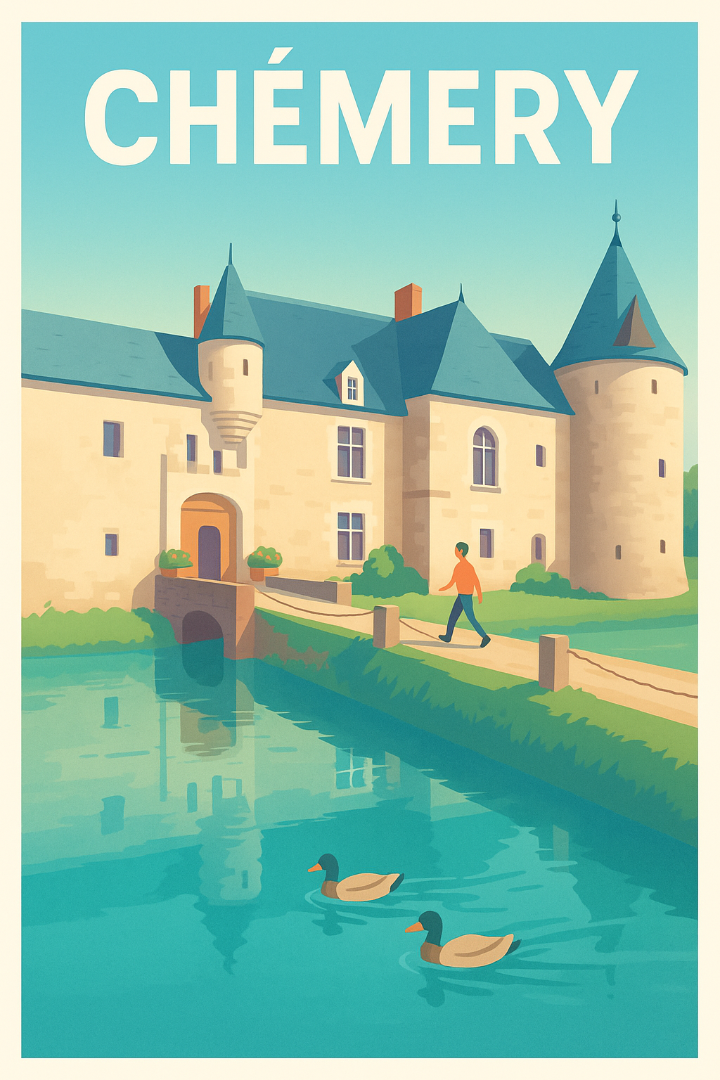 Affiche de Chémery - Élégance et sérénité au château d’eau
